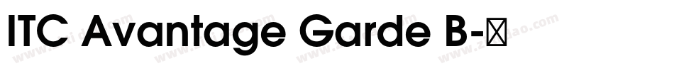 ITC Avantage Garde B字体转换